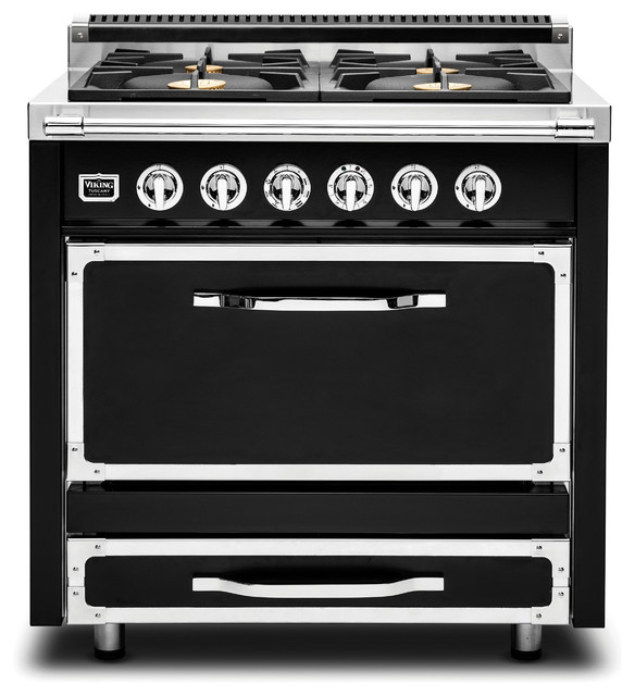 36"W. Viking Tuscany Gas Range TVDR3604BGB rusticgasrangesand