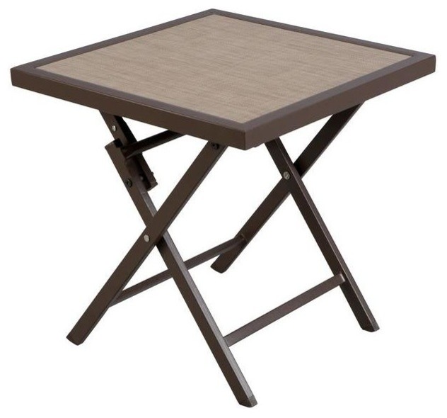 Hampton Bay Tables Fairplay Patio Folding Side Table FTM01272T