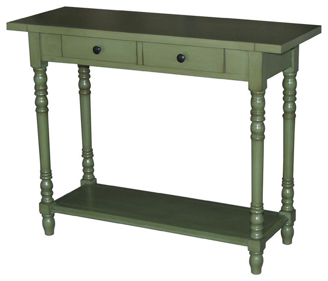 4D Concepts Simplicity Entry Table in Green Traditional Side Tables