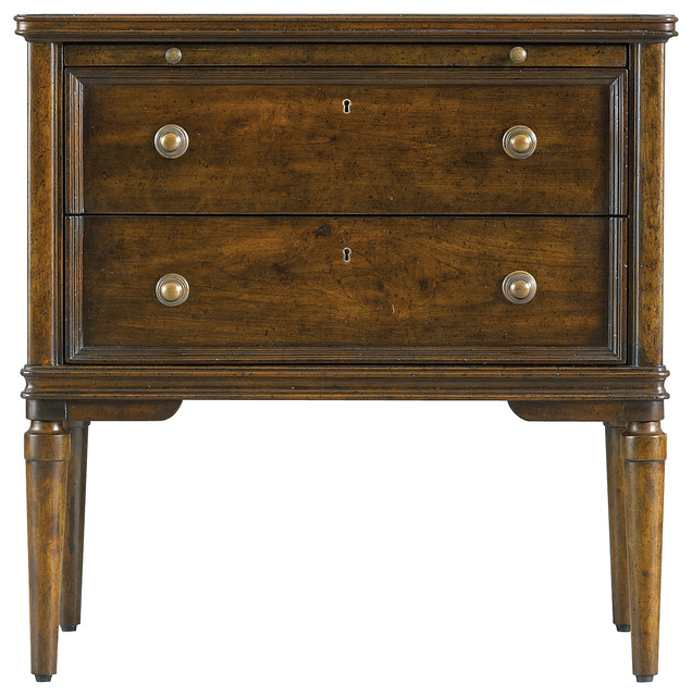 Vintage Bedroom Night Stand Vintage Cherry Finish Traditional