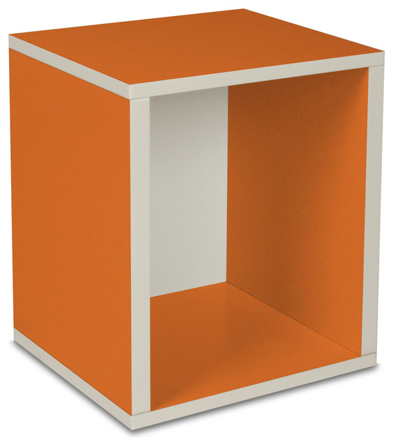 Way Basics Eco Stackable Storage Cube Plus, Orange Modern by Way Basics