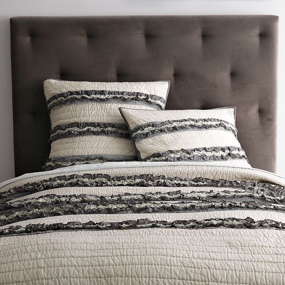 New Diamond Tufted Headboard - modern - headboards - by West Elm