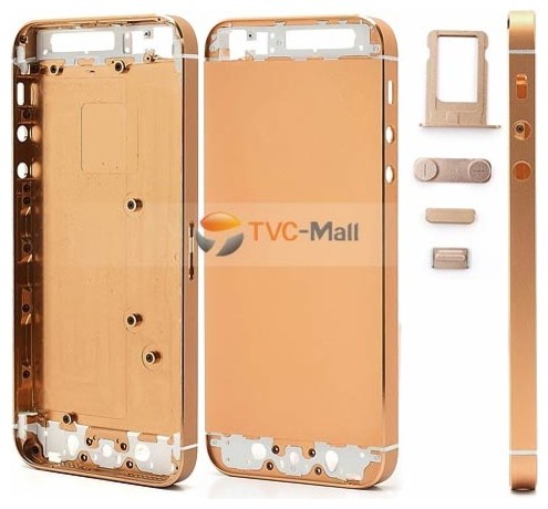 Rose Gold Metal Alloy iPhone 5 Full Housing Cover contemporary-home ...
