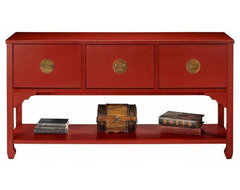 Wuchow Three-Drawer File Console asian filing cabinets and carts