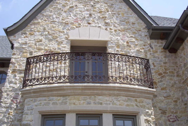 Wrought Iron Balcony Railing - Traditional - dallas - by Elegante Iron