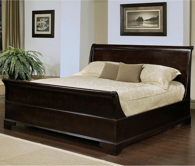  Sleigh Queensize Bed  Modern  Beds  atlanta  by Vista Stores