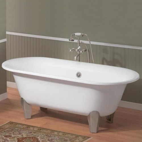 Cheviot Somerset 72 in. Double Ended Cast Iron Clawfoot Tub