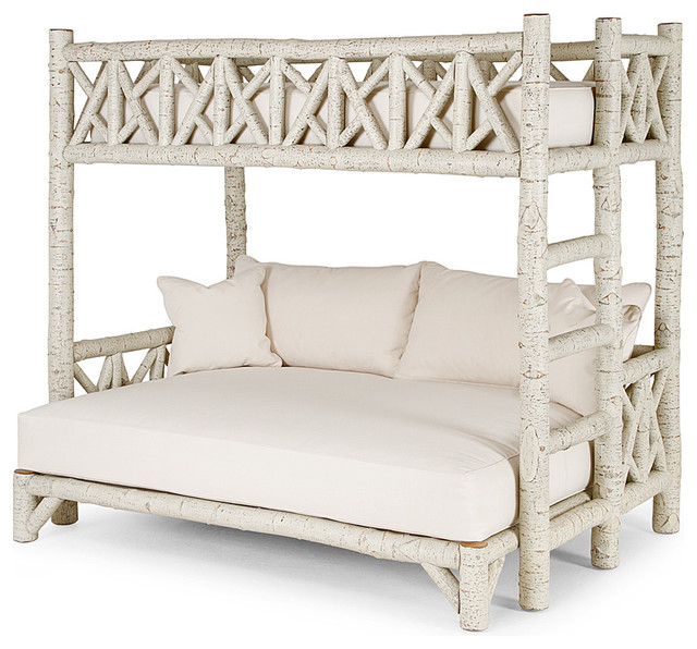 Rustic Bunk Bed (Twin/Full) 4254 by La Lune Collection Rustic Bunk