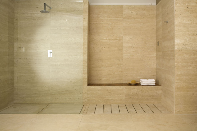 SHOWER TRAY WITH STONE STAVES - Modern - Other Metro - By The Vero Stone