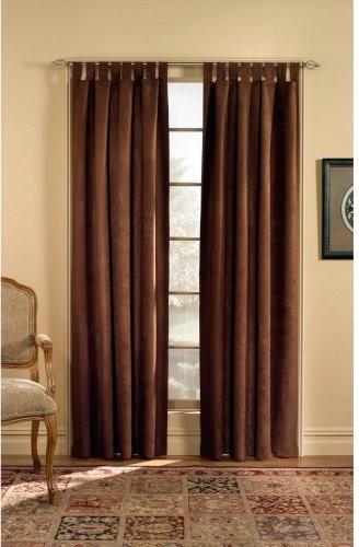 CHF Industries Microsuede Tab Top Curtain Panel - contemporary ...