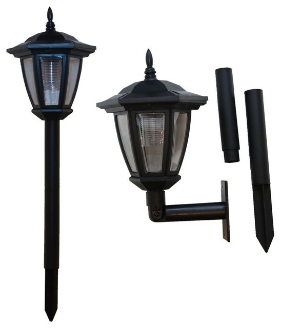 Tricod Plastic Solar Light with Wall Mount - Traditional - Outdoor Wall Lights And Sconces - by ...
