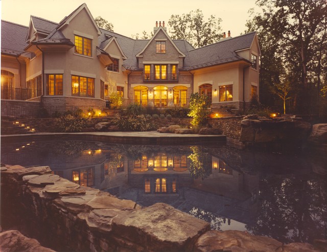 Back Exterior traditional-pool
