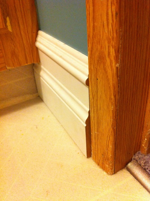 How to fix baseboard?