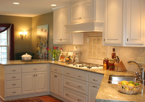 Uneven Height Kitchen Cabinets In Sloped Ceiling Kitchens : Installing