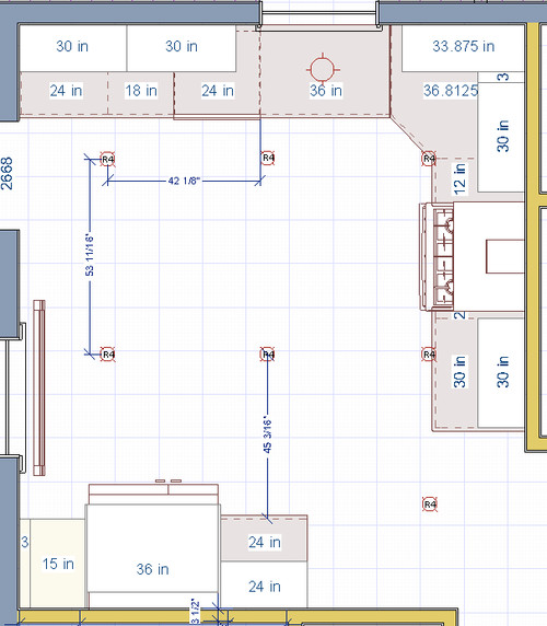 6 recessed lighting layout