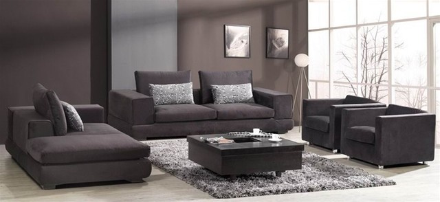 Modern Living Room Furniture Sets without Cluttered Style