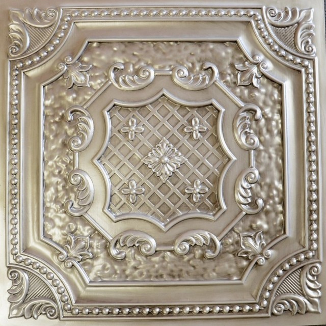 DCT 04 Antique White Faux Tin Ceiling Tile 24x24 Ceiling Tile other