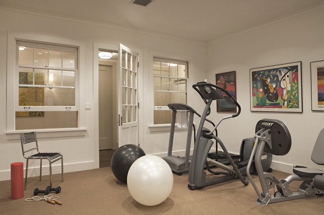Hillgrove Project - traditional - home gym - los angeles - by Tim ...