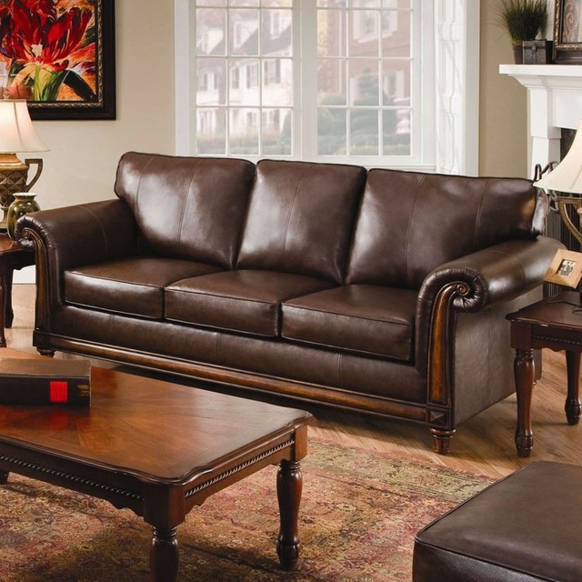 expresso brown bonded leather platform bed