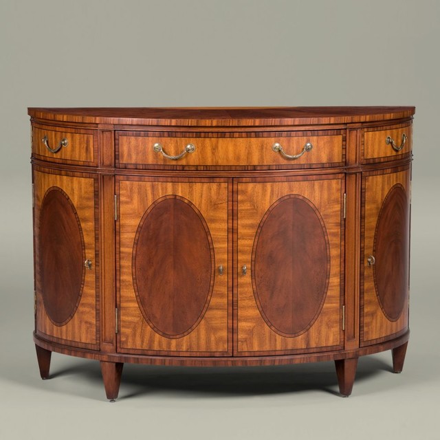 Townhouse demilune console Traditional Buffets And Sideboards by