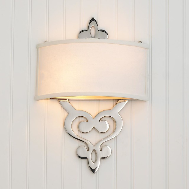 Damask Scroll ADA Wall Sconce - Lamp Shades - by Shades of Light