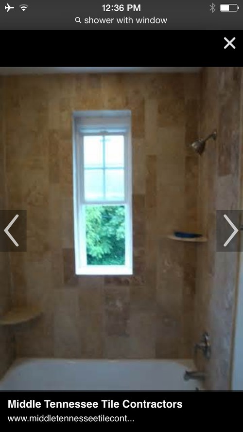 In shower window protection