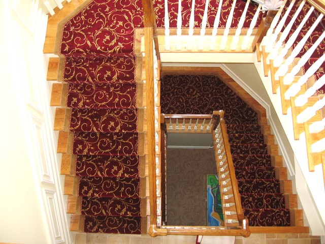 Custom Stair & Hall Runners traditional staircase