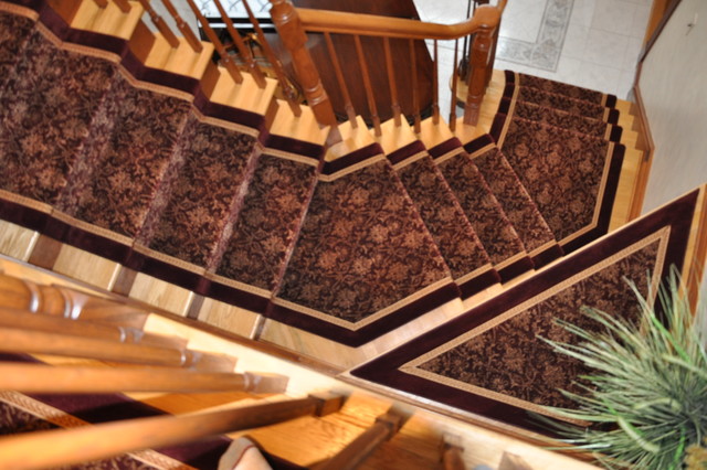Custom Stair & Hall Runners traditional-staircase