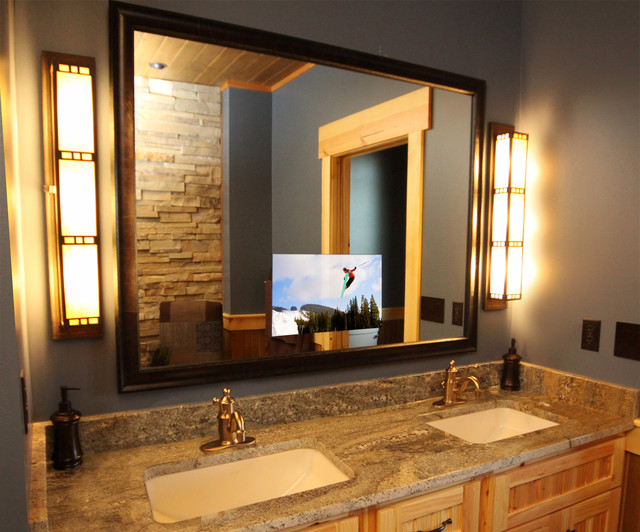 Luxury Lodge Master Bathroom - bathroom - by Seura