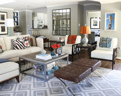 Living Room with TV modern