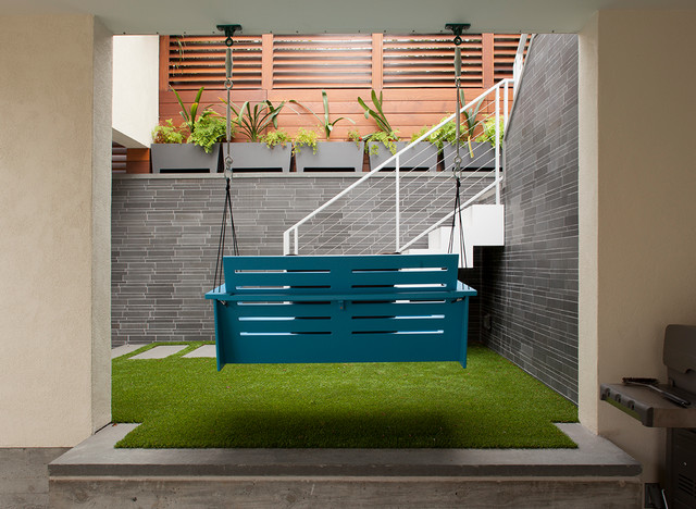 Porch Swing and Exterior Stairs - Contemporary - Patio - san ...