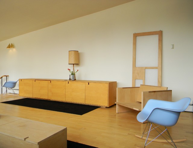 Rural Mid-Century Modern midcentury-living-room