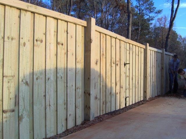 Wood Privacy Fences traditional landscape