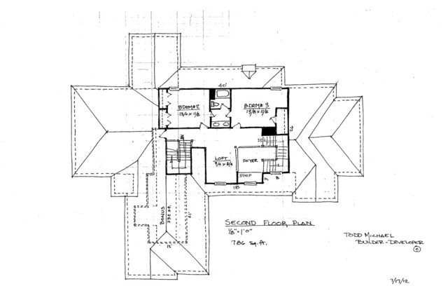 House Sketch Plans - Traditional - Floor Plan - cleveland - by Todd