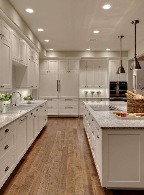 integrated dishwashers installed in kitchen