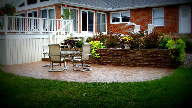 Decorative Concrete Patios traditional patio