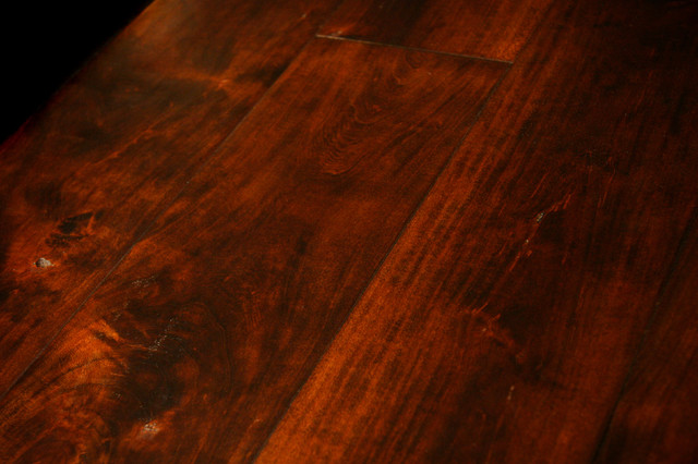 French Country Cherry, Footworn Texture, Antique Cherry Finish