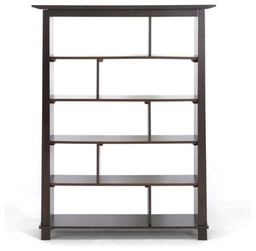 Havana Brown Wood Tall Bookcase - Modern - Bookcases - by Dexter Sykes