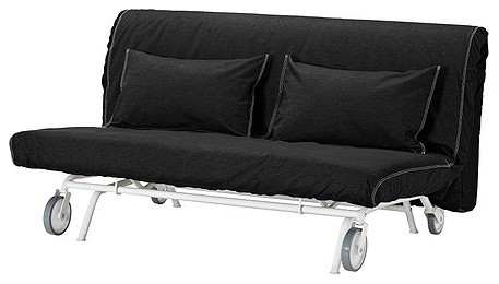 Sofa Bed With Wheels Home And Textiles Black Microfiber Loveseat Size Sleeper Sofa C05a8t93