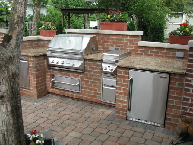 brick granite limestone outdoor kitchen traditional brick granite limestone outdoor kitchen traditional