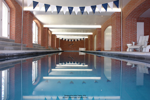 New Indoor Lap Pool traditional-pool
