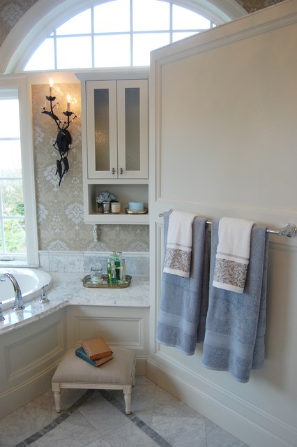 French-Inspired Traditional traditional bathroom