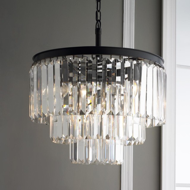 Chandeliers   of Glass Light   Fringe modern by vintage  Chandelier Shades Prism chandelier