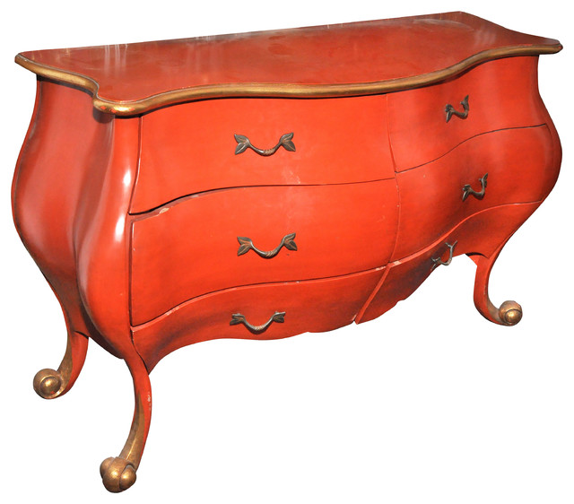Bespoke Red Oriental Chest of Drawers Dressers london by