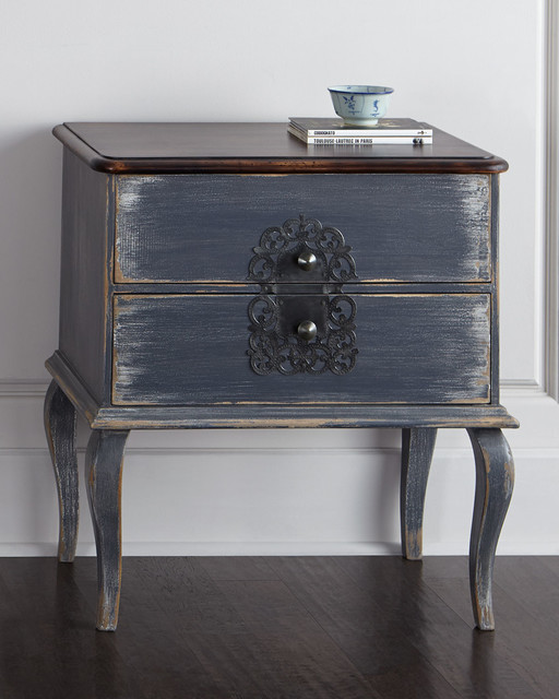 Gentry Nightstand - DISTRESSED GRAY - Contemporary - Nightstands And ...