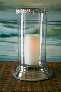 Seashell Hurricane Candle Holder - Tropical - Candles And Candleholders - by Tropicality Decor