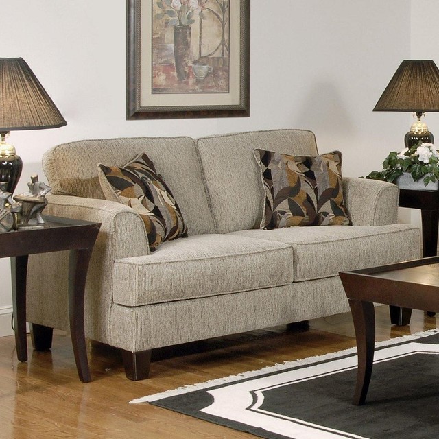 Chelsea Home Furniture - Serta Soprano Beige Love Seat - 6560011-L ...