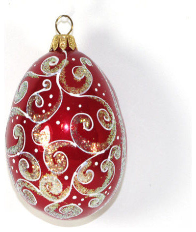 egg quot holiday quot hand blown glass christmas tree ornament egg quot holiday quot hand blown glass christmas tree ornament