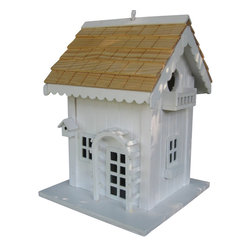 Home Bazaar Inc. - Arbor Cottage Birdhouse - White - This cottage style ...