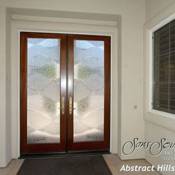 Glass Front Doors - Entry Doors Abstract Hills I - Glass Front Doors ...